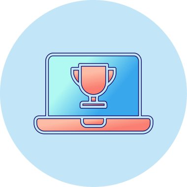 dizüstü bilgisayar simgesi, vektör illüstrasyonu basit tasarım