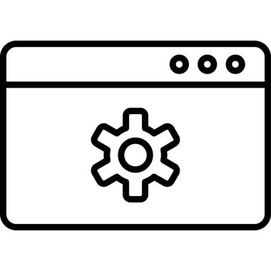 İçerik Yönetimi web simgesi vektör illüstrasyonu