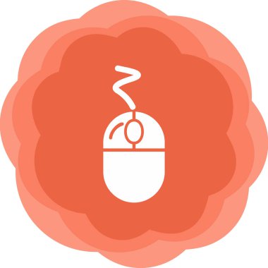 Fare tıklama simgesi. Basit resimleme