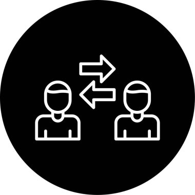 Kişilerarası iş adamlarının vektör çizimi