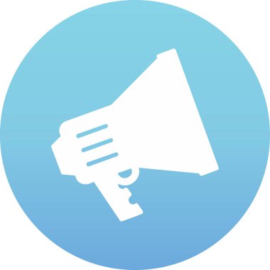 megafon web simgesi, vektör çizim 