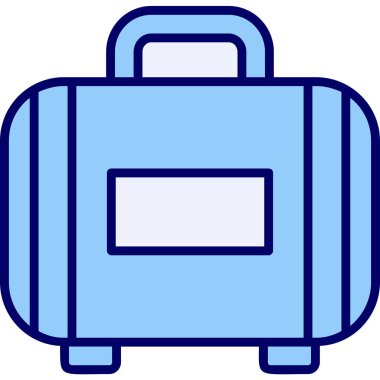 Bavul web simgesi, vektör çizim