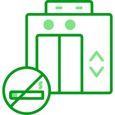 Dumanı tüten web simgesi yok. Basit vektör illüstrasyonu