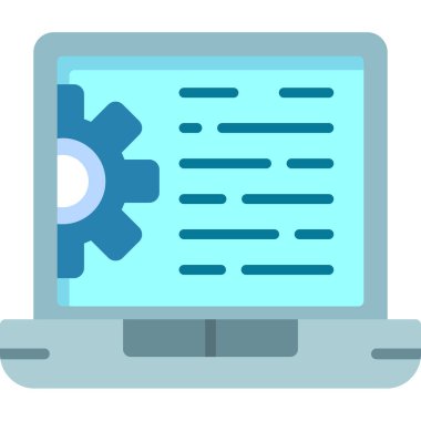 dizüstü bilgisayar ayarı simgesi, özet biçimi 