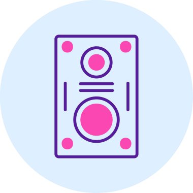 hoparlör basit vektör illüstrasyonu