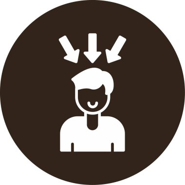 Oklu adam, vektör illüstrasyonu 