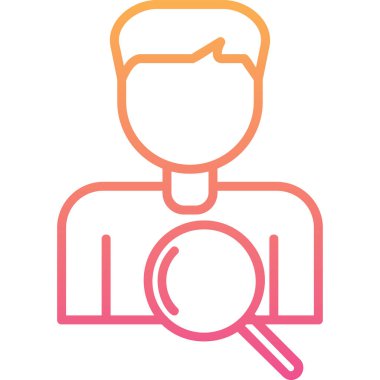 Seçim Süreci Web simgesi vektör illüstrasyonu