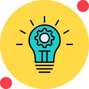 İnovasyon web simgesi basit illüstrasyon 