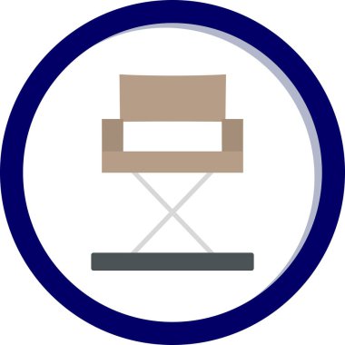 Yönetici Koltuğu simgesinin vektör illüstrasyonu           