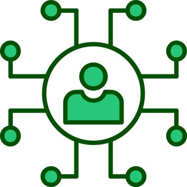 ağ bağlantısı simgesi ana hat biçiminde 