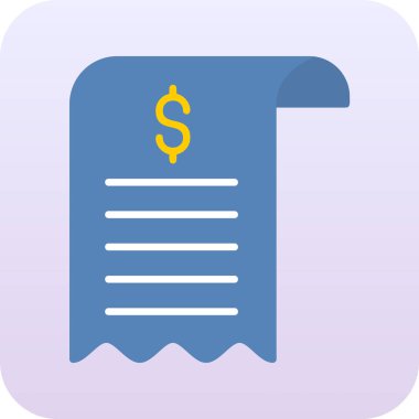 Bill simgesi, vektör illüstrasyonu basit tasarım