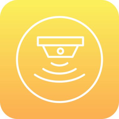 sensör simgesi, vektör illüstrasyonu basit tasarım