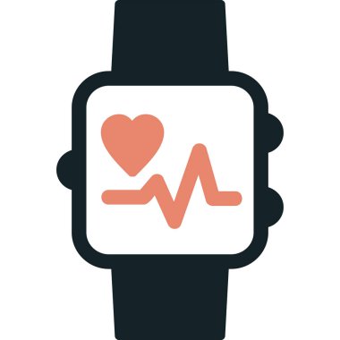 smartwatch simgesi, vektör illüstrasyonu 