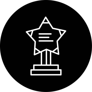 Kupa simgesi, vektör illüstrasyonu basit tasarım