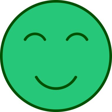 Gülümse. Web simgesi basit illüstrasyon