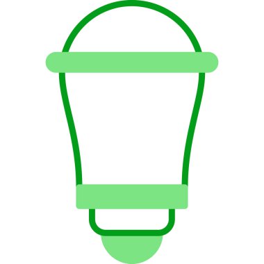 Enerji tasarrufu ampulü. Web simgesi basit illüstrasyon