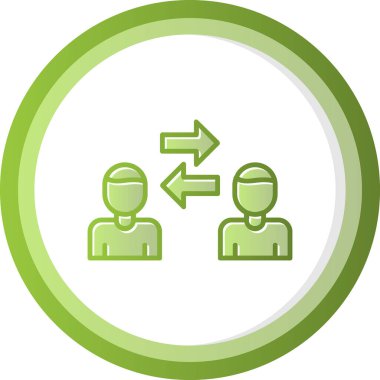 Kişilerarası iş adamlarının vektör çizimi