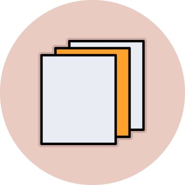 Katmanlar. Web simgesi basit illüstrasyon            