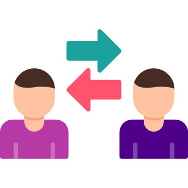 Kişilerarası iş adamlarının vektör çizimi