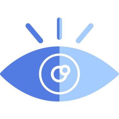 Göz. Web simgesi basit illüstrasyon 