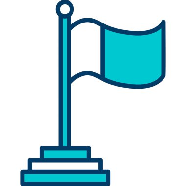 Bayrak. Web simgesi basit tasarım 