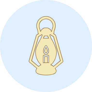 Bir fener ağ simgesinin vektör illüstrasyonu