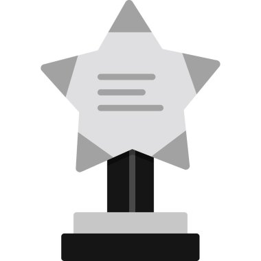 Kupa simgesi, vektör illüstrasyonu basit tasarım