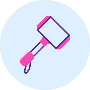 Çekiç ağı simgesi, basit vektör illüstrasyonu 