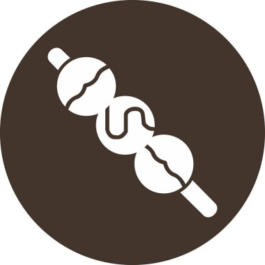 Dango web simgesi. Japon dango tatlıları vektör illüstrasyonu