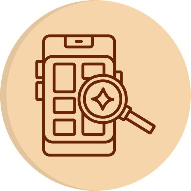 vektör Arama Web simgesi illüstrasyonu 