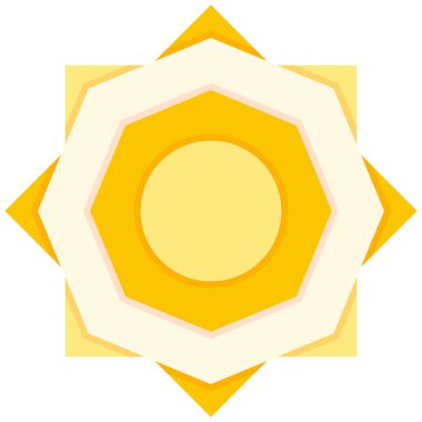 Güneş. Web simgesi basit illüstrasyon 