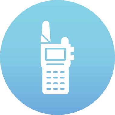 Walkie talkie simgesinin vektör çizimi