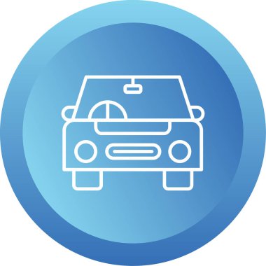 araba web simgesi basit illüstrasyon 