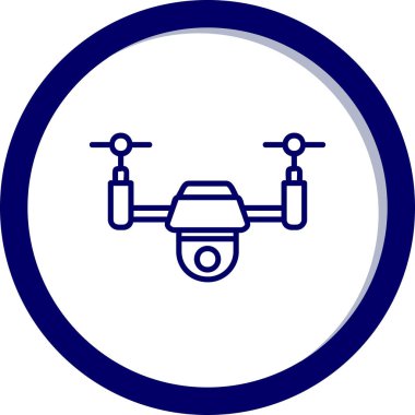 Drone simgesi vektör illüstrasyon tasarımı