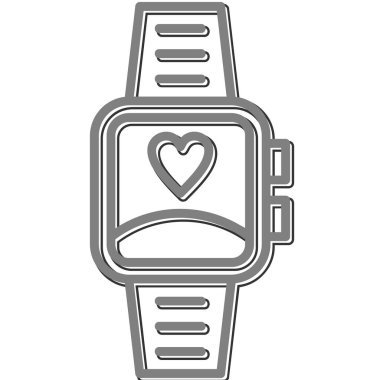 smartwatch simgesi, vektör illüstrasyonu 
