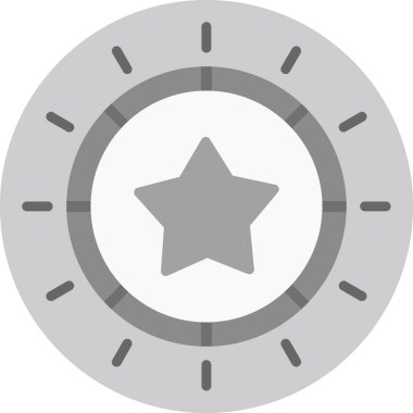 yıldız web simgesi basit illüstrasyon 