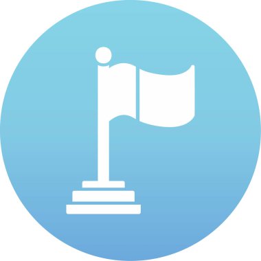Bayrak. Web simgesi basit tasarım 