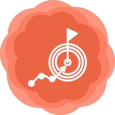 goal icon, vector illustration simple design