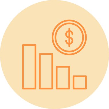 Yatırım simgesi vektör illüstrasyon tasarımı 