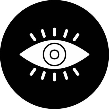 vizyon. Web simgesi basit illüstrasyon