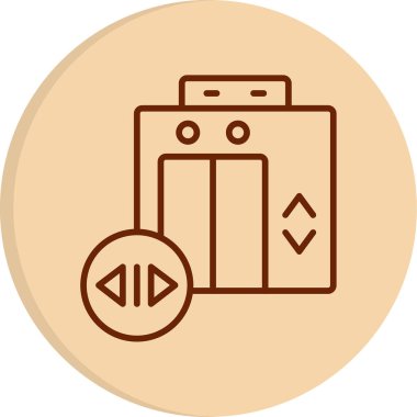 Düğme simgesi ögesinin vektör illüstrasyonu 