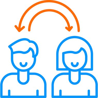 Empati web simgesi vektör çizimi