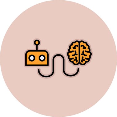 Beyin web simgesi vektör illüstrasyonunu yeniden başlat