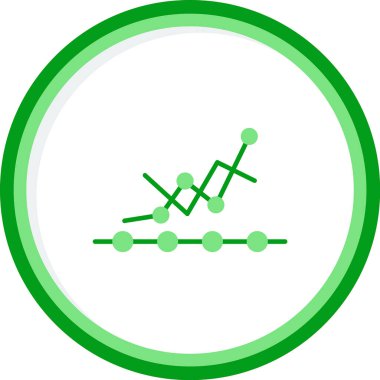 Analytics icon, vector illustration simple design