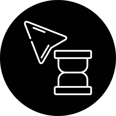 Bekleme simgesinin vektör illüstrasyonu  