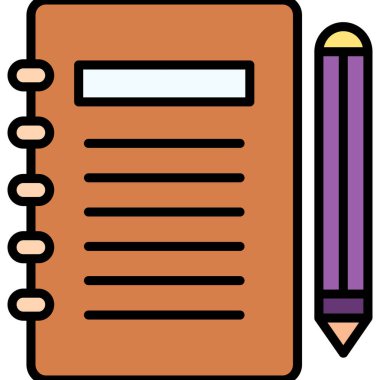 Gündem web simgesi, vektör illüstrasyonu