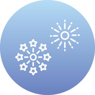 Vektör illüstrasyonu, simge Havai fişek ögesi 