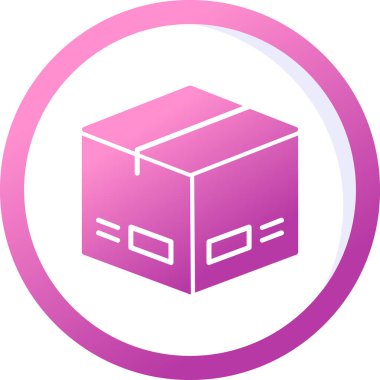 Paket, dağıtım simgesi vektör illüstrasyonu 