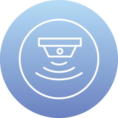 sensör simgesi, vektör illüstrasyonu basit tasarım