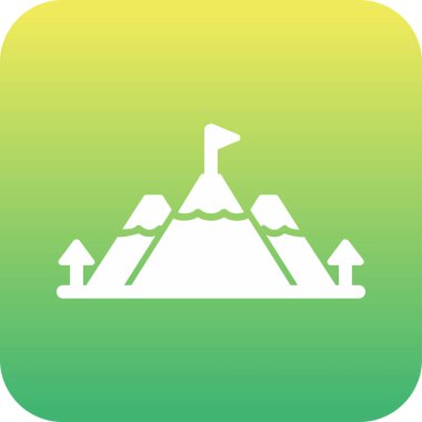 Başarı simgesinin vektör çizimi, düz tasarım 